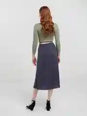 Черный юбка женская длинная горох