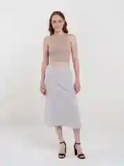 Белый юбка женская длинная горох