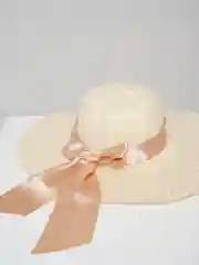 Бежевый шляпа женская летняя