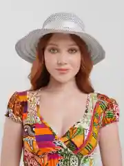 Серый меланж шляпа женская