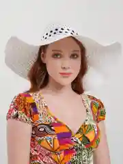 Белый шляпа женская летняя