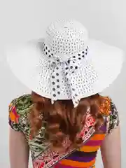 Белый шляпа женская летняя