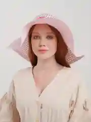 Розовый шляпа женская летняя