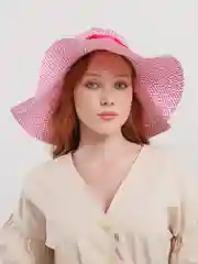 Фуксия шляпа женская летняя