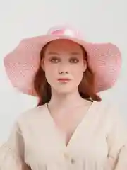 Розовый шляпа женская летняя