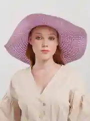 Лавандовый шляпа женская летняя
