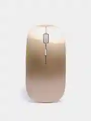 Золотой мышь компьютерная, бесшумная, беспроводная, Type-C зарядка
