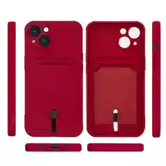 Чехол для iPhone 14, 13, 12, 11 Pro Max, XS/X, XR, 7 / 8, Plus с карманом для карт