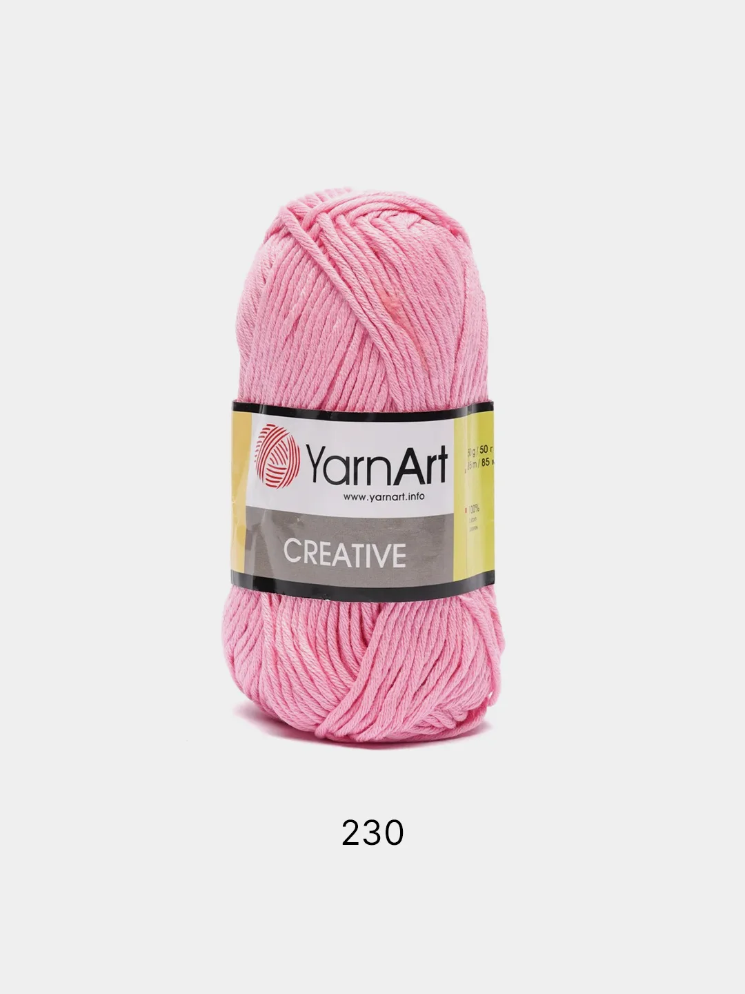 Розовый пряжа  YarnArt  Creative 100% Хлопок  50г 85м