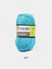 Бирюзовый пряжа  YarnArt  Creative 100% Хлопок  50г 85м