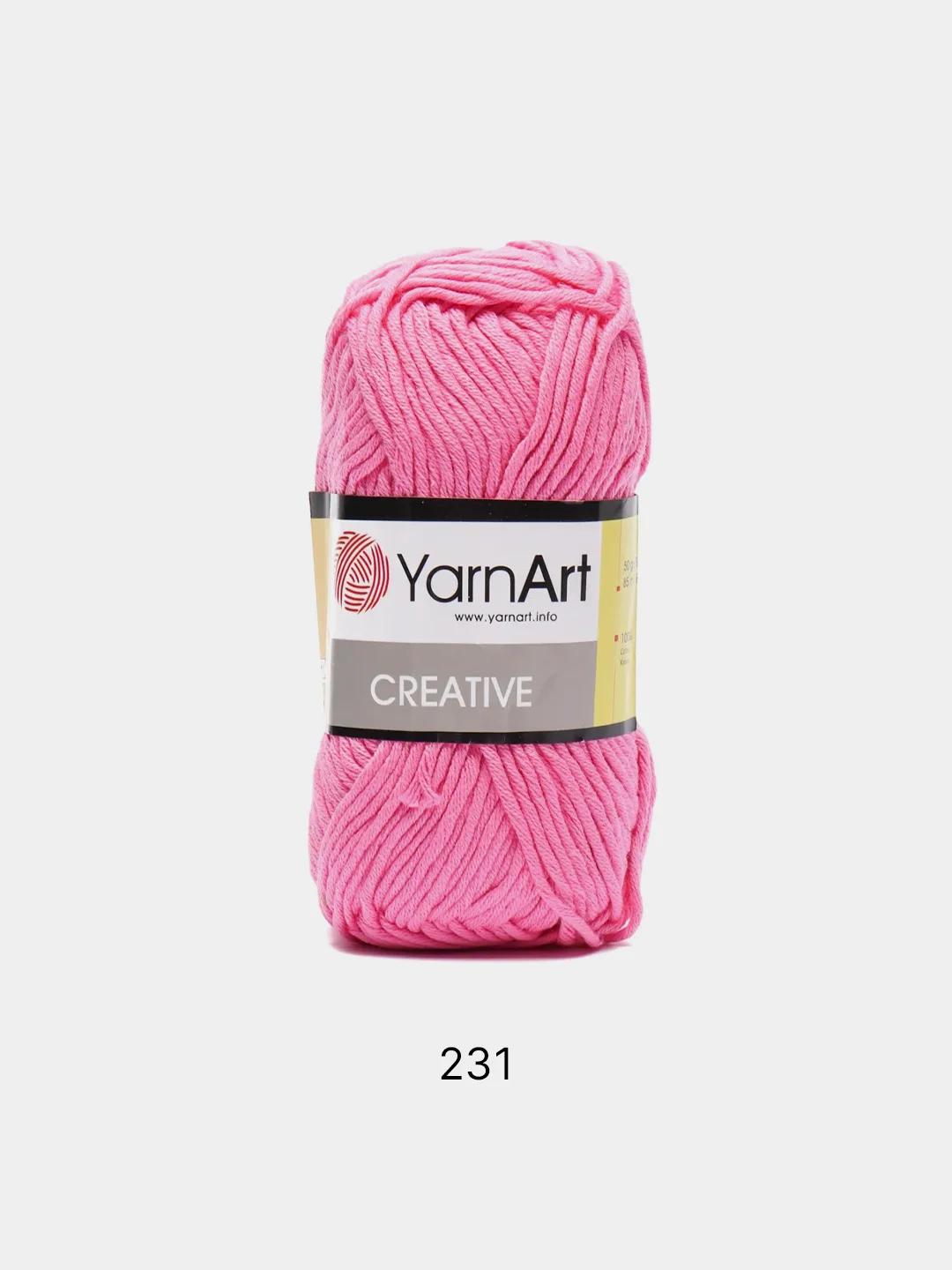 Тёмно-розовый пряжа  YarnArt  Creative 100% Хлопок  50г 85м