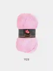 Розовый пряжа Magic Angora Delicate 15% Мохер 10% Шерсть 75% Акрил 100г 500м