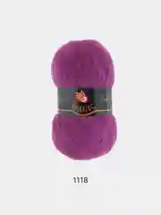 Фиолетовый пряжа Magic Angora Delicate 15% Мохер 10% Шерсть 75% Акрил 100г 500м