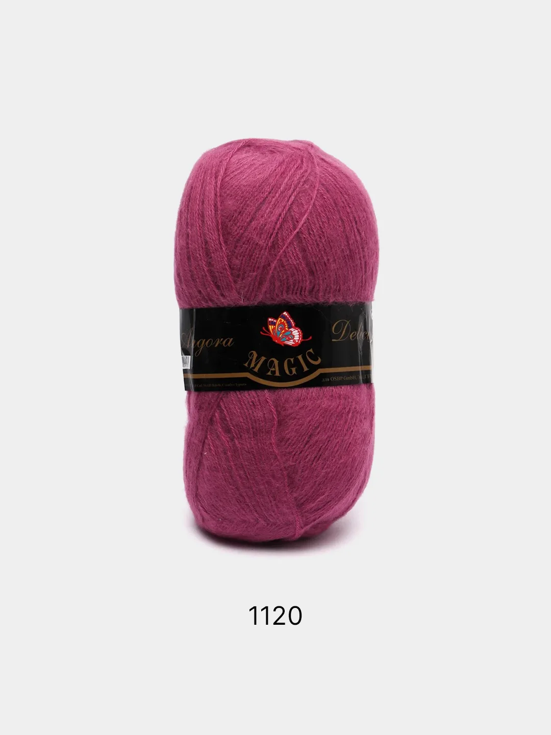 Тёмно-розовый пряжа Magic Angora Delicate 15% Мохер 10% Шерсть 75% Акрил 100г 500м