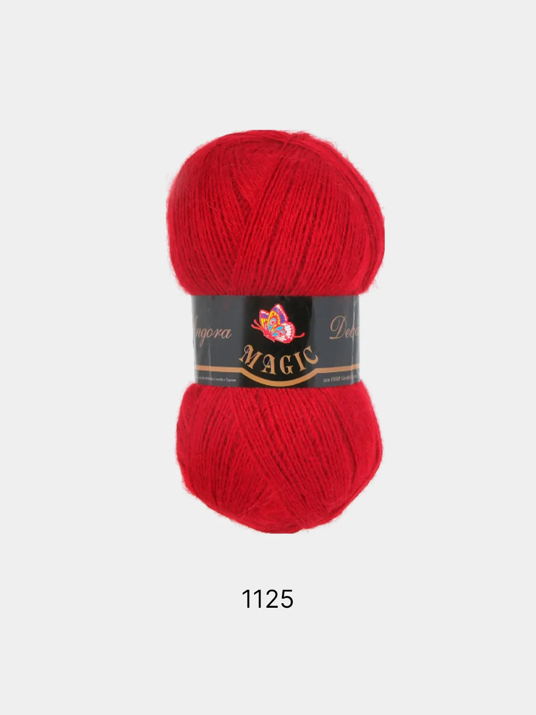 Красный пряжа Magic Angora Delicate 15% Мохер 10% Шерсть 75% Акрил 100г 500м