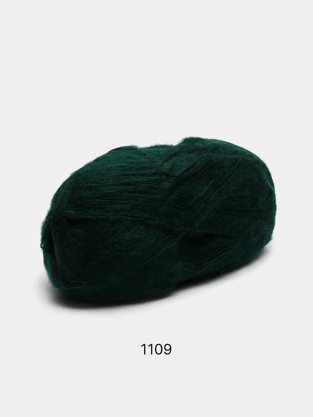 Тёмно-зелёный пряжа Magic Angora Delicate 15% Мохер 10% Шерсть 75% Акрил 100г 500м