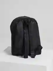 Черный рюкзак тканевый