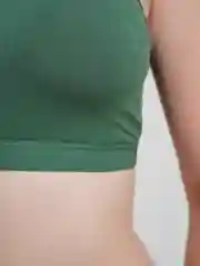 Зеленый женский топ, хлопковый