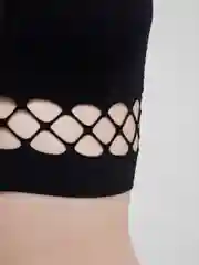 Черный топ женский, спортивный