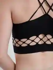 Черный топ женский, спортивный