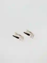 Серьги "Minimal" с эмалью и фианитами, серебрение