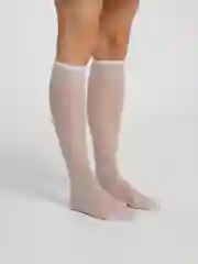 Бежевый капроновые чулки-гольфы женские