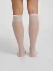 Бежевый капроновые чулки-гольфы женские
