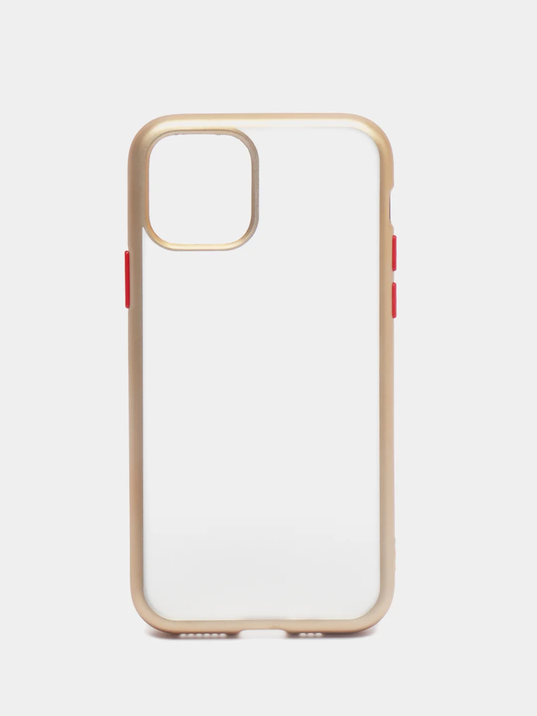 Золотой чехол на iPhone 11 / iPhone 11 Pro / iPhone 11 Pro Max, силиконовый, матовый, с окантовкой