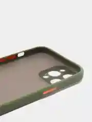 Хаки накладка пластиковая с защищенной камерой на iPhone 12 / iPhone 12 Pro / iPhone 12 Pro Max