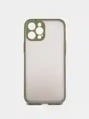 Хаки накладка пластиковая с защищенной камерой на iPhone 12 / iPhone 12 Pro / iPhone 12 Pro Max