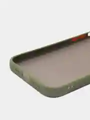 Хаки накладка пластиковая с защищенной камерой на iPhone 12 / iPhone 12 Pro / iPhone 12 Pro Max