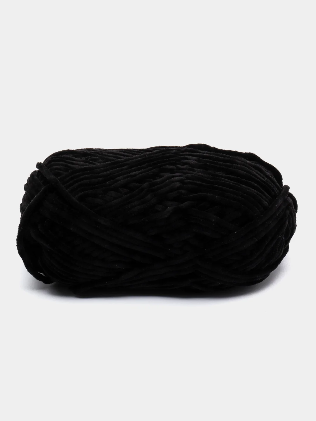 Черный пряжа плюшевая YarnArt "Dolce Baby", 100% микрополиэстер, 50 г, 85 м