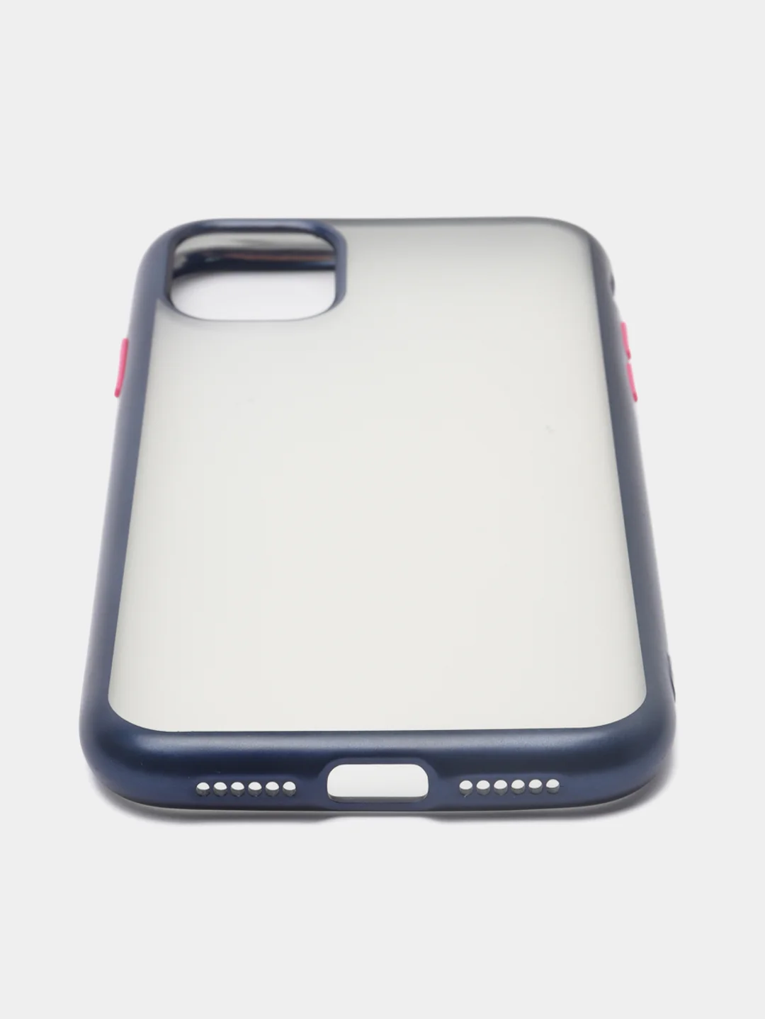Синий чехол на iPhone 11 / iPhone 11 Pro / iPhone 11 Pro Max, силиконовый, матовый, с окантовкой