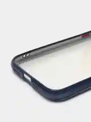 Синий чехол на iPhone 11 / iPhone 11 Pro / iPhone 11 Pro Max, силиконовый, матовый, с окантовкой