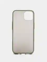 Хаки накладка пластиковая с силиконовой окантовкой для Apple iPhone 13 mini / iPhone 13