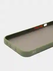 Хаки накладка пластиковая с силиконовой окантовкой для Apple iPhone 13 mini / iPhone 13