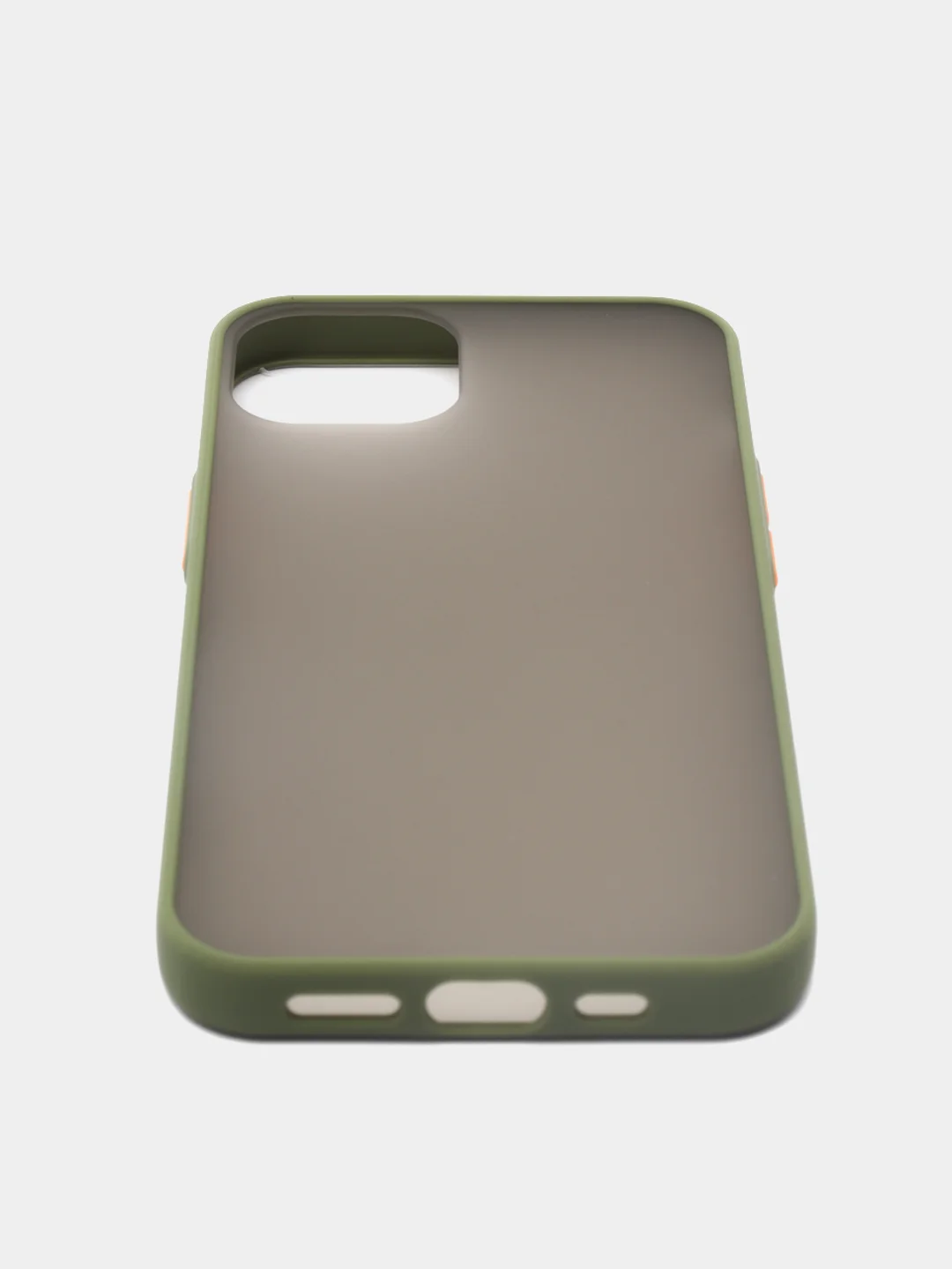 Хаки накладка пластиковая с силиконовой окантовкой для Apple iPhone 13 mini / iPhone 13