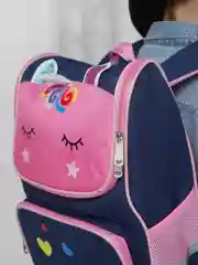 Индиго рюкзак школьный ортопедический 1-5 класс для девочки Единорог, ранец школьный для девочки