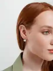 Серьги с жемчугом, серебрение с оксидированием
