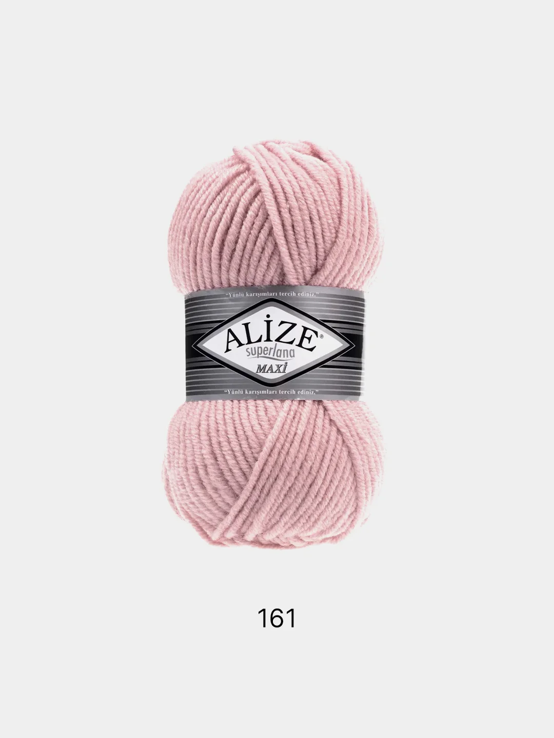 Пудровый пряжа Alize Superlana Maxi 75% Акрил 25% Шерсть 100г 100м