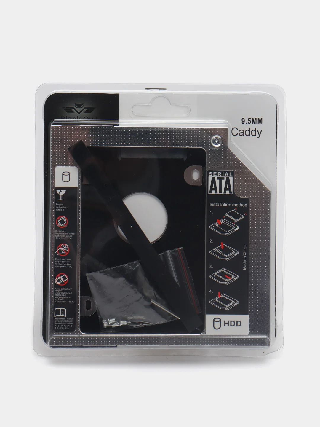 Адаптер для SSD, HDD 2,5" в разъем DVD привода Алюминий