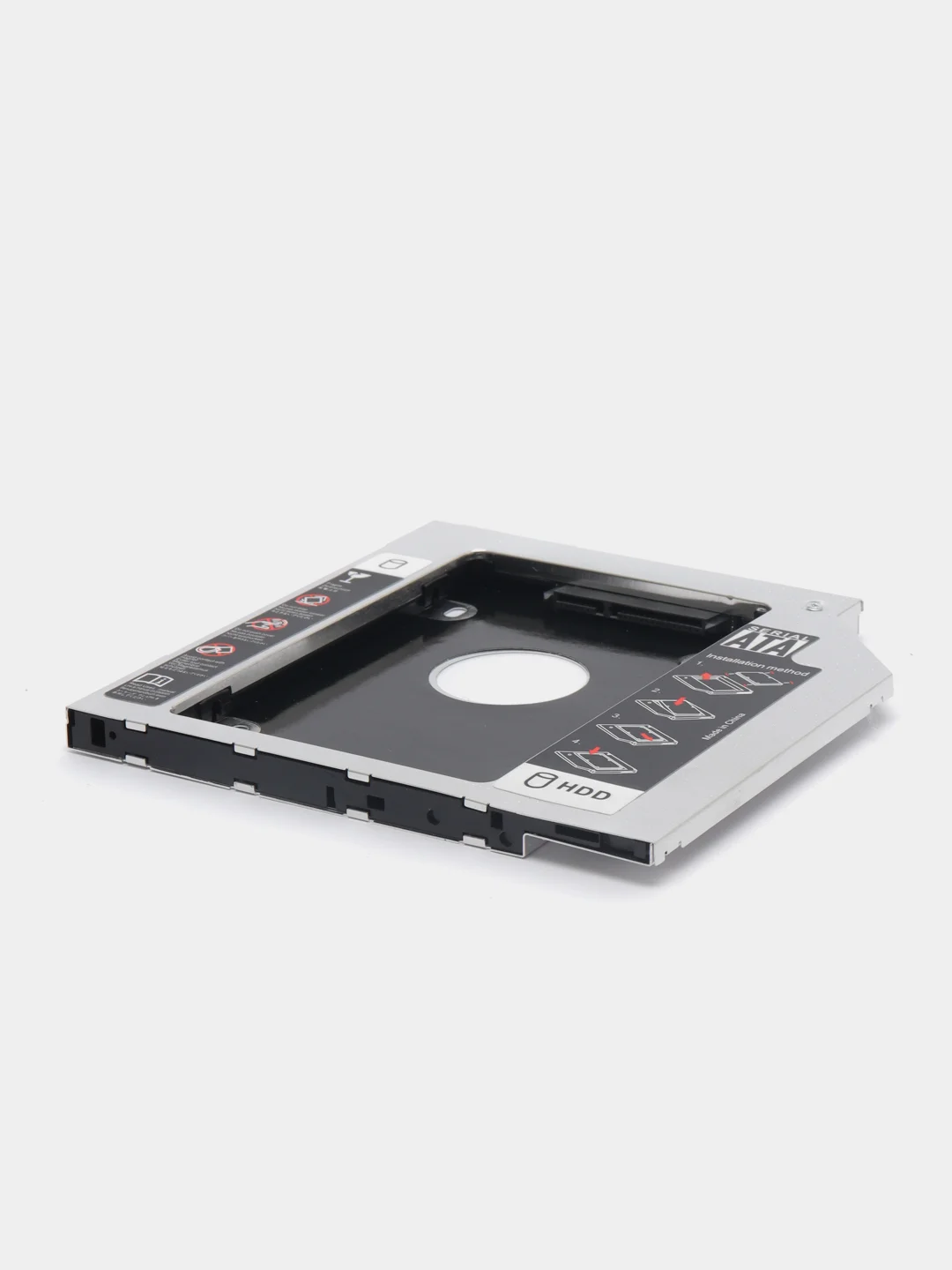 Адаптер для SSD, HDD 2,5" в разъем DVD привода Алюминий