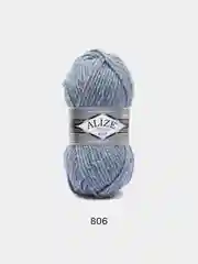 Небесно-голубой пряжа Alize Superlana Maxi 75% Акрил 25% Шерсть 100г 100м