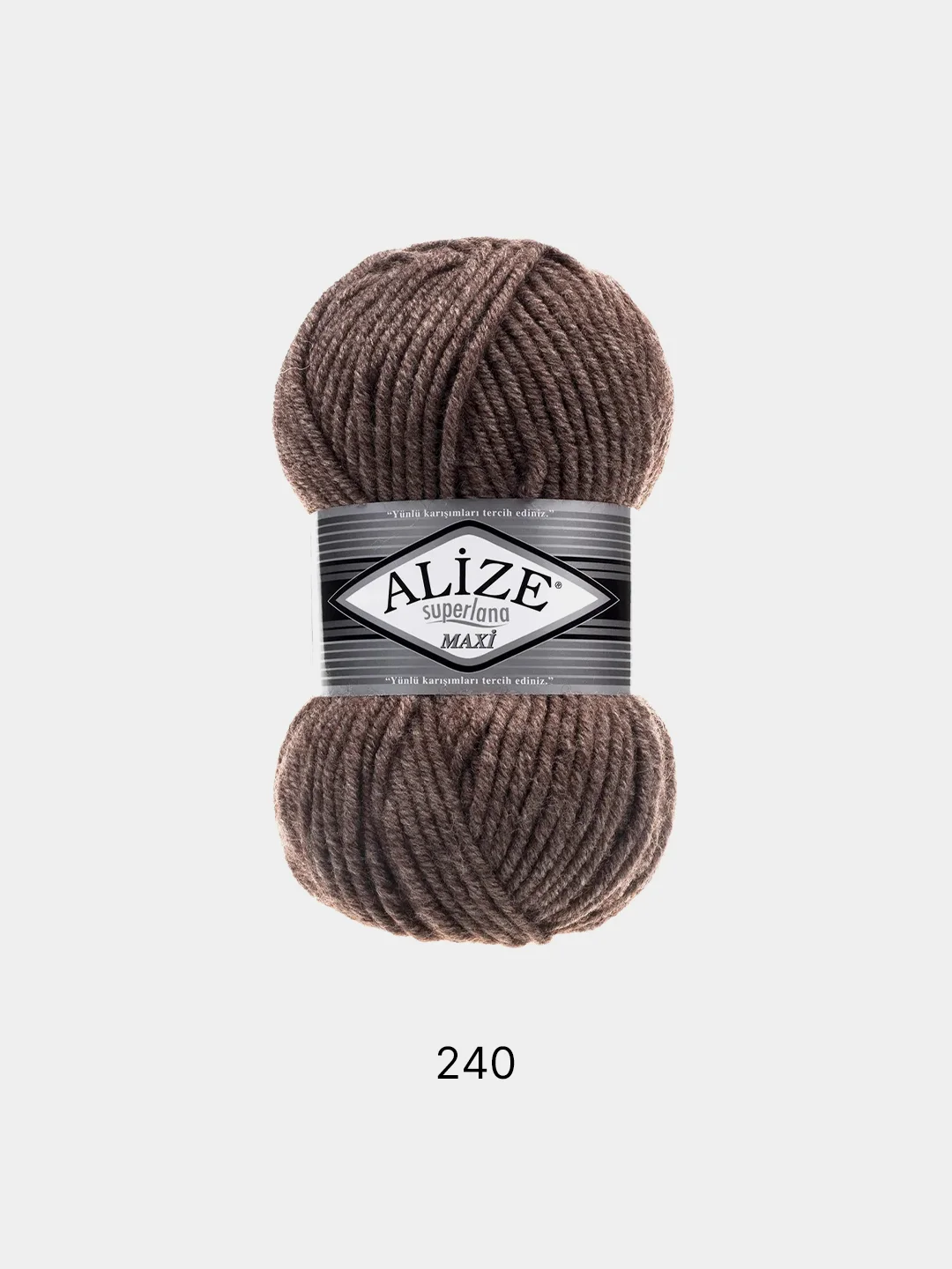 Светло-коричневый пряжа Alize Superlana Maxi 75% Акрил 25% Шерсть 100г 100м