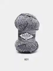 Серый металлик пряжа Alize Superlana Maxi 75% Акрил 25% Шерсть 100г 100м