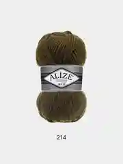 Хаки пряжа Alize Superlana Maxi 75% Акрил 25% Шерсть 100г 100м
