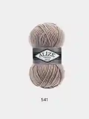 Бежевый меланж пряжа Alize Superlana Maxi 75% Акрил 25% Шерсть 100г 100м