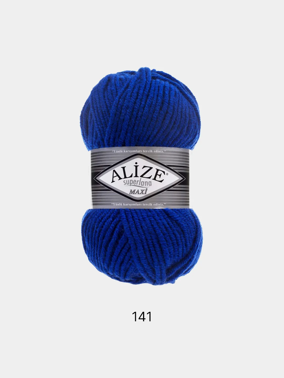 Синий пряжа Alize Superlana Maxi 75% Акрил 25% Шерсть 100г 100м