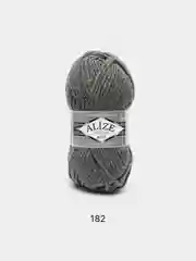 Тёмно-серый пряжа Alize Superlana Maxi 75% Акрил 25% Шерсть 100г 100м
