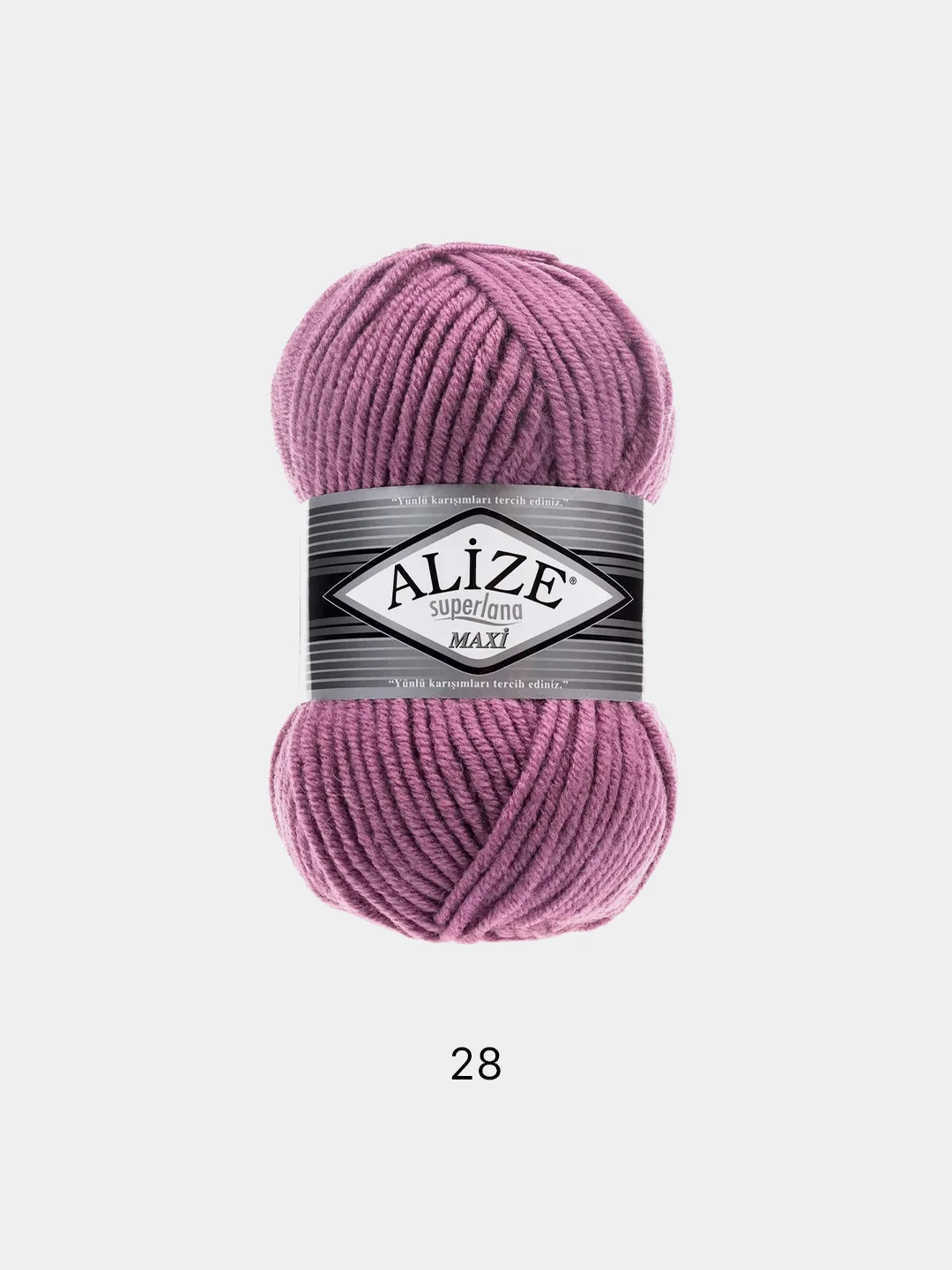 Розовый пряжа Alize Superlana Maxi 75% Акрил 25% Шерсть 100г 100м